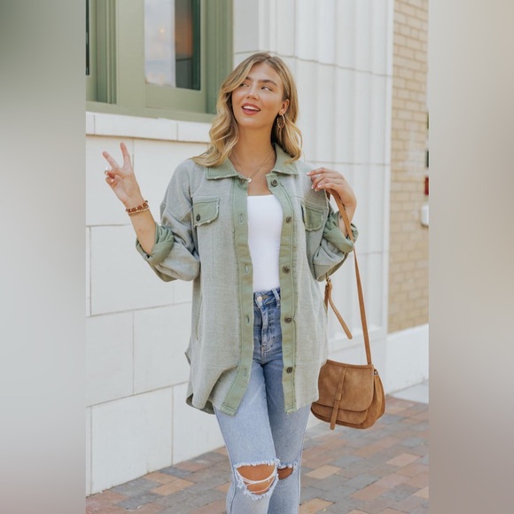 🎉LAST PIECE🎉About Free People Ruby Jacket in Jaded - Picture 3 of 11